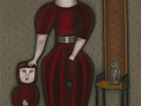 María José Romero, La Polilla, óleo sobre tela, 100 x 70 cm., 2023